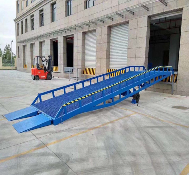 万年移动式登车桥装卸